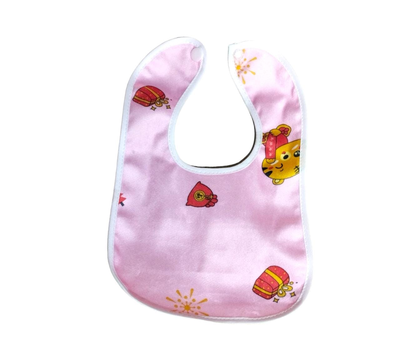 Baby button bibs apron for feeding and drooling